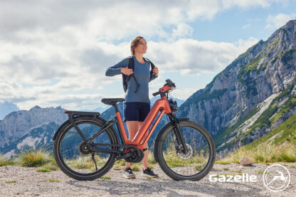 Gazelle- Eclipse C380 - Damenrad- E-Bike-750Wh- Metallic Orange- Low Step- Bosch Smart System