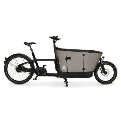 Carqon Classic E2 schwarz - Lastenrad - Inkl. Regenverdeck